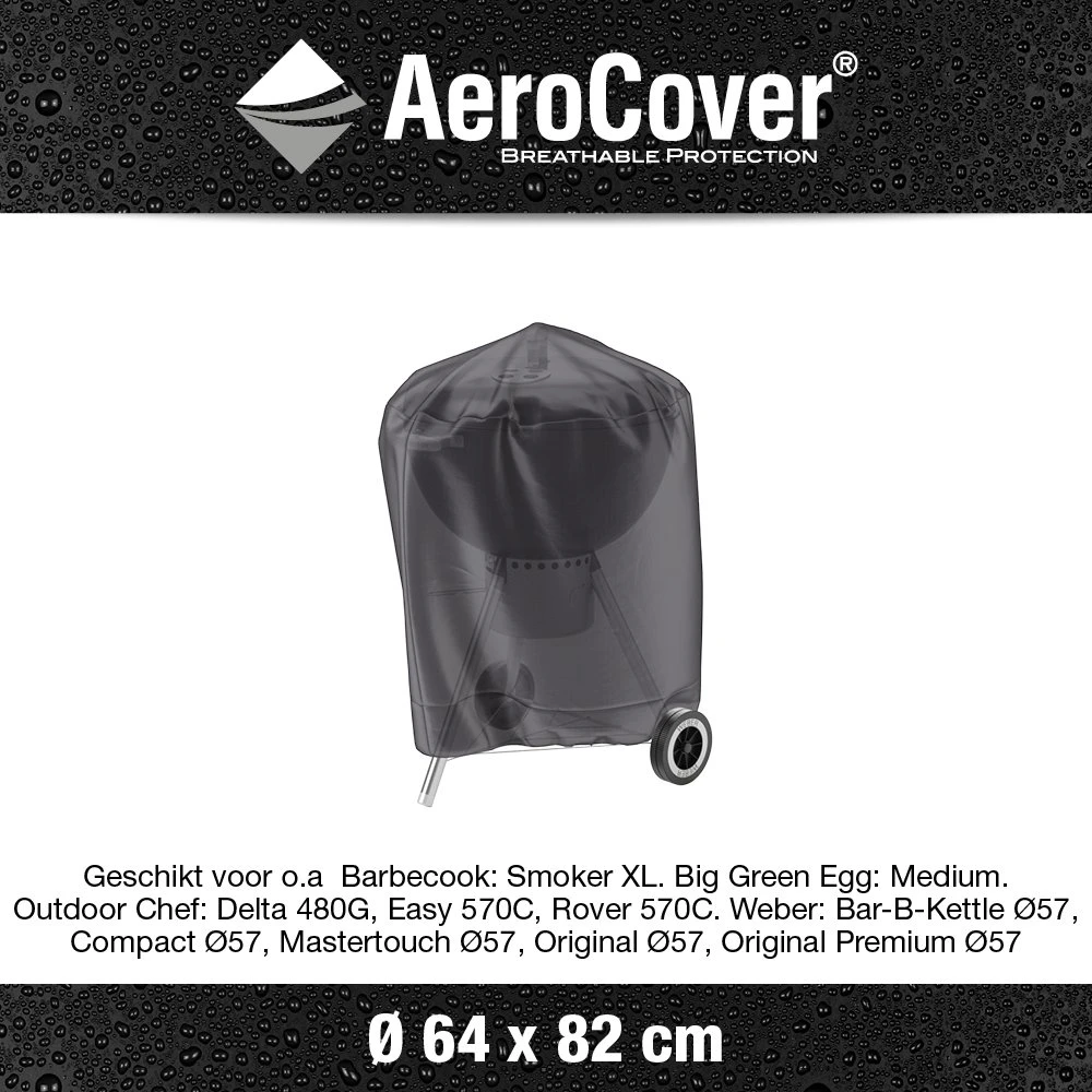 AeroCover BBQ Beschermhoes Ø 57 Cm - Afbeelding 3