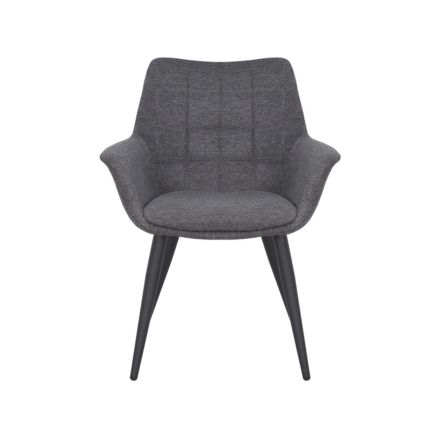 Dining Stoel LORENZO Antraciet - 65 X 61 X 87 Cm - Afbeelding 2