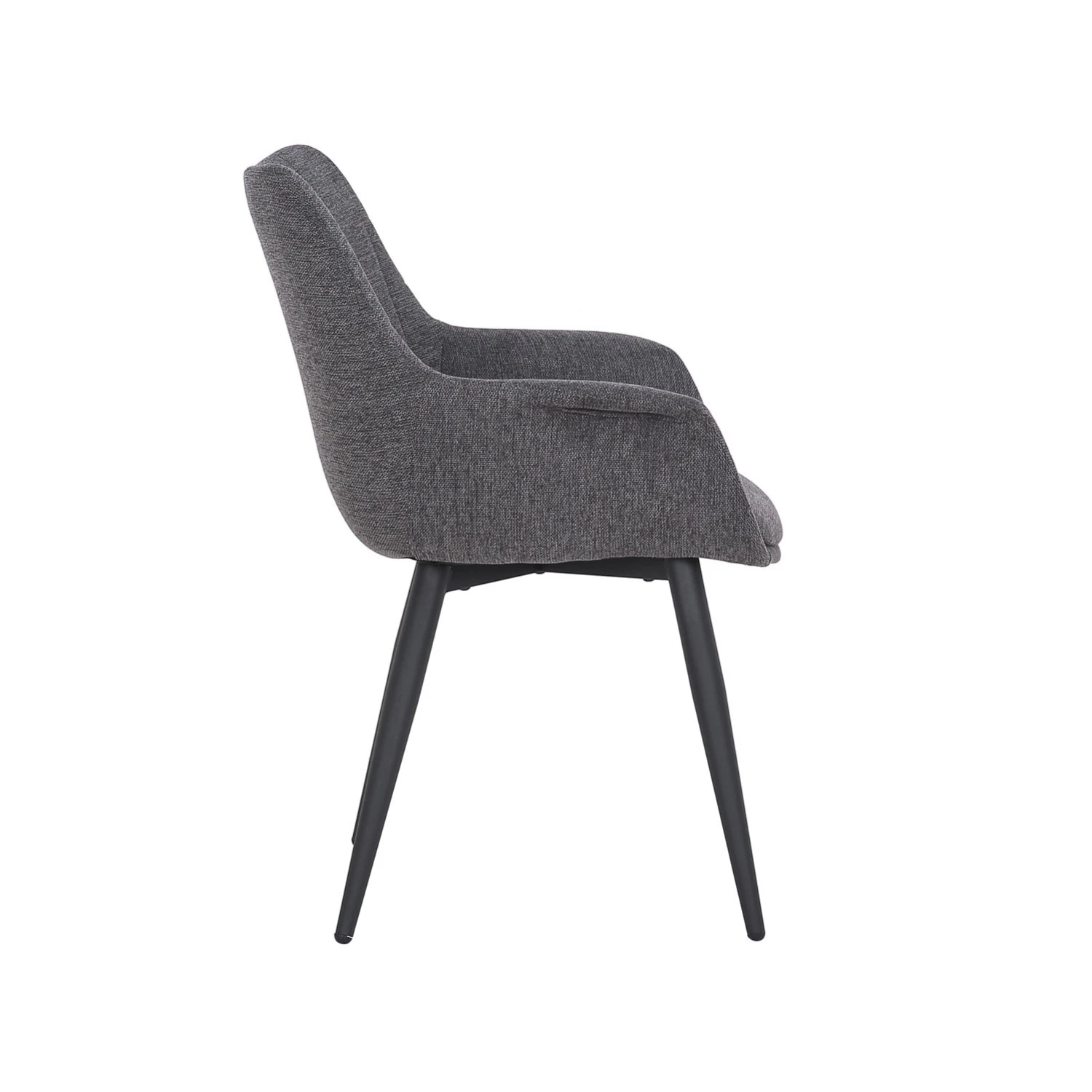 Dining Stoel LORENZO Antraciet - 65 X 61 X 87 Cm - Afbeelding 3