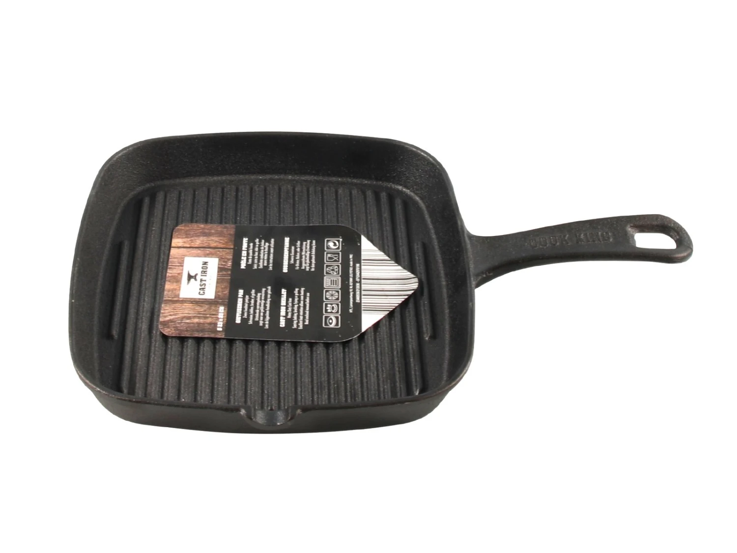 Cast Iron Grillpan Vierkant 23cm Gietijzer