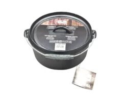 Cast Iron Pan M/deksel 25x11cm Gietijzer 4 Liter